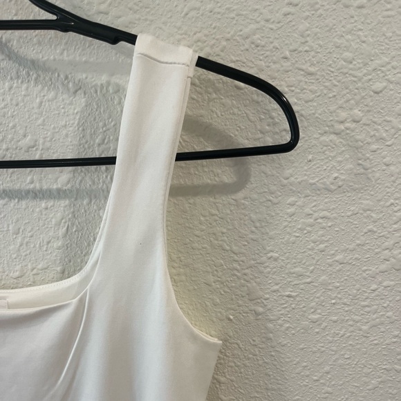 White Square-Neck Bodysuit - Picture 3 of 7